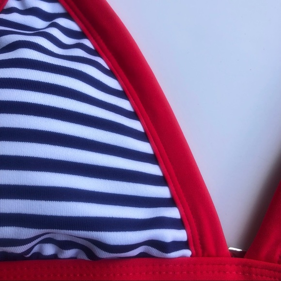 Mossimo Red White Blue Swim Top, NWT - Picture 2 of 4